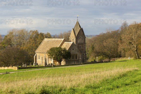 St Anne's Church, Bowden Hill, Lacock, Wiltshire, England, UK constructed 1856-57 by Captain J.N. Gladstone