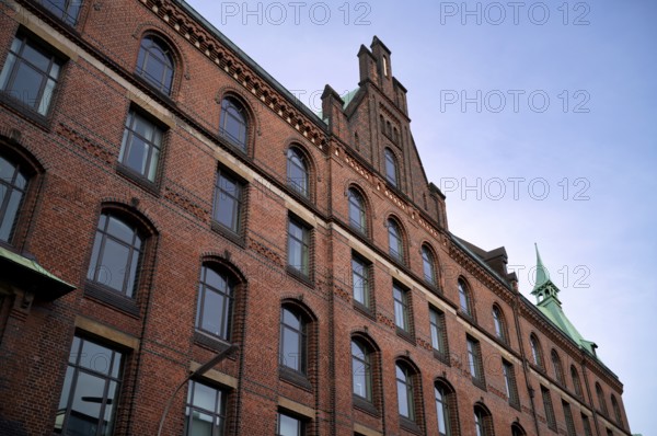 Warehouses, façade, brick buildings, Hamburger Speicherstadt, Hafencity, Free and Hanseatic City of Hamburg, Germany