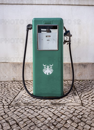 Nostalgic gas pumps, Cidadele de Cascais artists' farm in Forte de Nossa Senhora da Luz de Cascais, Portugal