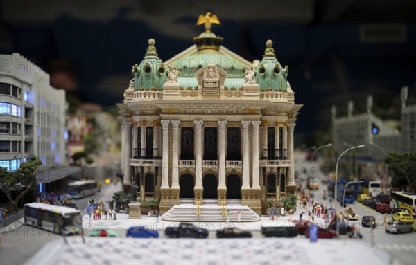 Interior photo, replica of the opera house, Théatro Municipial, Monaco, miniature illustration, Miniatur Wunderland, Free and Hanseatic City of Hamburg, Germany