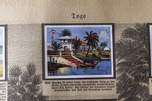 German colonies. Togo. Aného or Anecho. An anthology published by Cigaretten-Bilderdienst Dresden from 1936. Germany