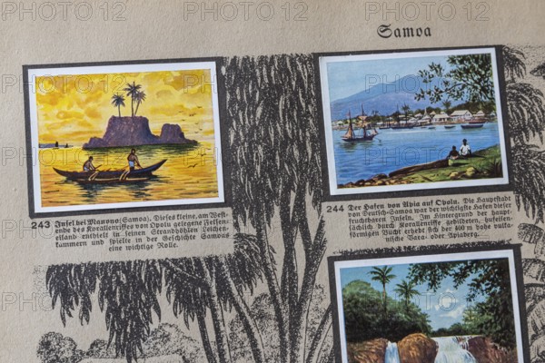 German colonies. Samoa Manono island. An anthology published by Cigaretten-Bilderdienst Dresden from 1936. Germany