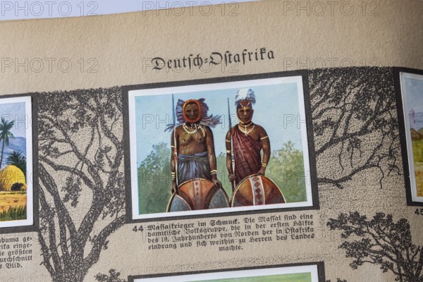 German colonies. German East Africa. Maasai An anthology published by Cigaretten-Bilderdienst Dresden from 1936. Germany