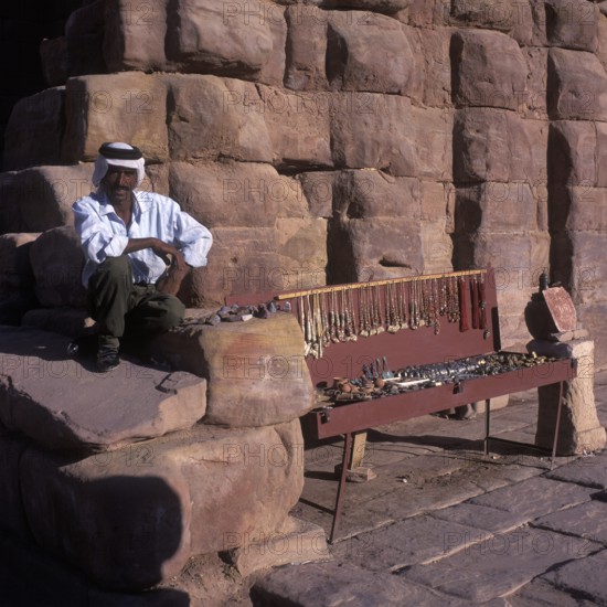 Souvenir Dealer, Nabatean Rock Town Petra, Jordan