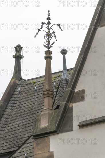 Wrought iron decoration, Schulstraße, Marburg, Hesse, Germany