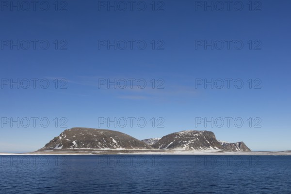 Phippsøya, Phipps Island in the Arctic Ocean, largest island in Sjuøyane, archipelago north of Nordaustlandet in summer, Spitsbergen, Svalbard