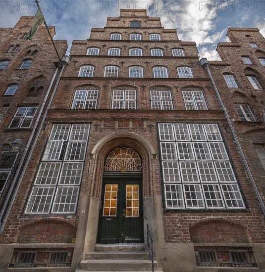 Historic house with Renaissance cask built around 1560, Mengstraße 27, Hanseatic City of Lübeck, Schleswig-Holstein, Germany