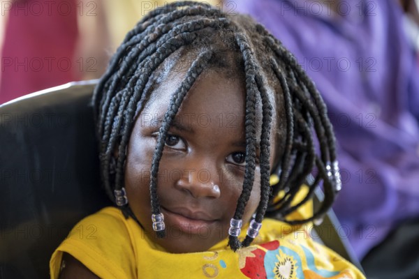 Portrait, young girl, local, Caprivi Strip, Namibia