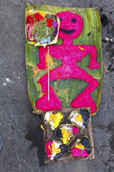 Canang Sari, Balinese Hindu offerings, Bali, Indonesia