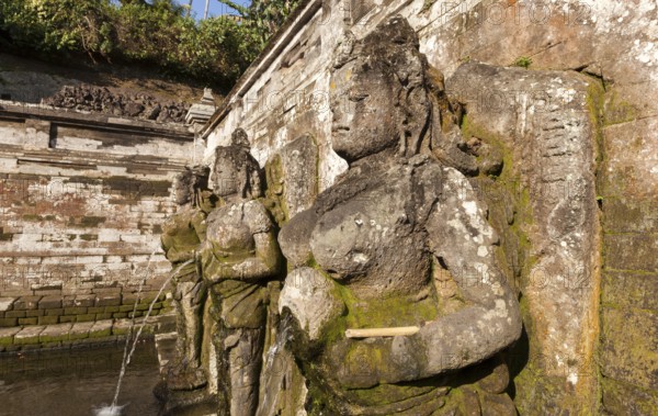 Ritual pool, elephant cave, Goa Gajah, near Ubud, Bali, Indonesia