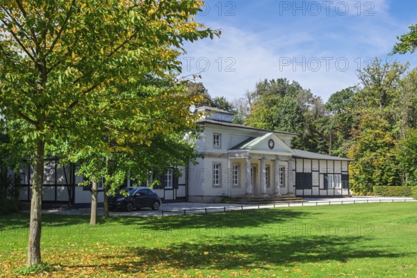 Bagno concert gallery in Steinfurt, it is considered the oldest free-standing concert hall in Europe and is part of the historic Steinfurt Bagno Park, Burgsteinfurt, Steinfurt, Münsterland, North Rhine-Westphalia, Germany