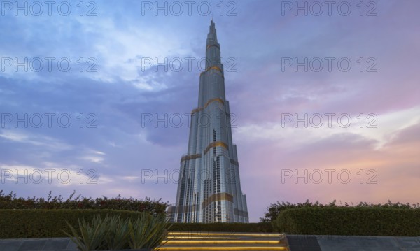UAE, Dubai panoramic skyline view