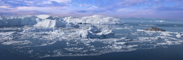 Kangia Fjord and Sermeq Kujalleq glacier in Ilulissat, Greenland