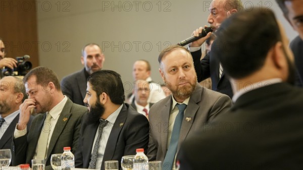 Gaziantep, Turkey – November 20, 2025: A delegation from Aleppo Province, including officials from the new Syrian government, met with Turkish authorities during an official visit to Gaziantep. Discussions explored opportunities for closer cooperation, potential city twinning, and strengthening joint efforts between the two sides, Gaziantep, Gaziantep, Turkey