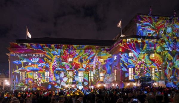 State opera Festival of Lights Bebel Platz Berlin Germany