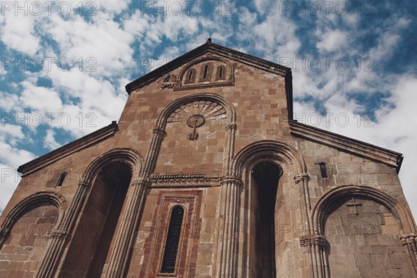 Svetitskhoveli, the main patriarchal cathedral of the Georgian Orthodox Church, erected in honor of the twelve Apostles in Mtskheta. It has been a UNESCO World Heritage Site since 1994