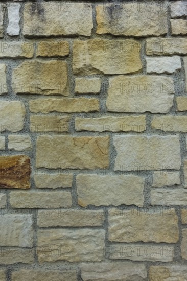 Natural stone wall, wall background, allover pattern, structure, Germany