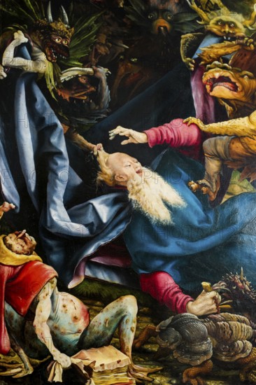 Isenheim Altarpiece by Matthias Grünewald, Unterlinden Museum, Musée Unterlinden, Colmar, Haut-Rhin Department, Alsace, France