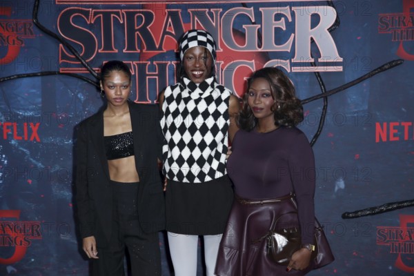 Maureen Adim, Toni Dreher-Adenuga, Temi Dreher-Adenuga - Netflix Stranger Things fan event season 5, Berlin, 18.11.25