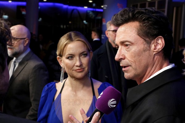 Kate Hudson and Hugh Jackman at the Song Sung Blue Red Carpet Photocall at Zoo Palast Berlin on 19.11.2025
