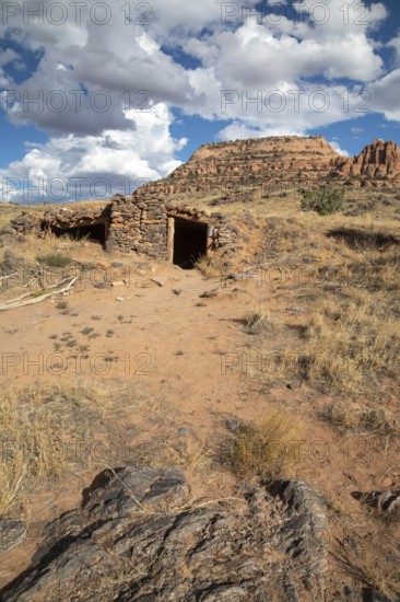 Cisco, Utah - A miner's dugout cabin from the early 1900s remains along the Colorado River in Westwater Canyon