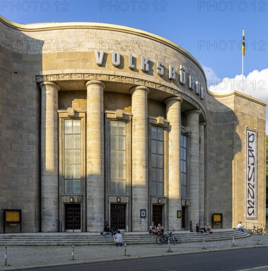 The Volksbühne am Rosa Luxemburg Platz in Berlin Mitte, the stage was created in 1890 during a founding meeting of the Freie Volksbühne association, Berlin, Germany