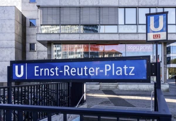 Entrance to subway line U2 at Ernst Reuter Platz, Berlin, Germany