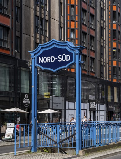 Entrance to the currently closed and former Friedrichstraße subway station, provisionally renamed Nord-Süd, Berlin, Germany