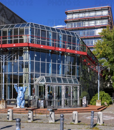 Entrance to the Einstein Center for Mathematics building at the Technical University of Berlin on Straße des 17 June, Berlin, Germany