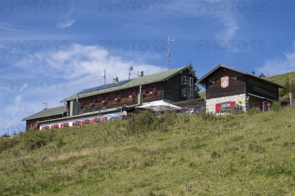 Brauneck-Hütte, Gipfelhaus, Berggaststätte, Brauneck, Bavarian Prealps, Isarwinkel, Lenggries, Upper Bavaria, Bavaria, Germany
