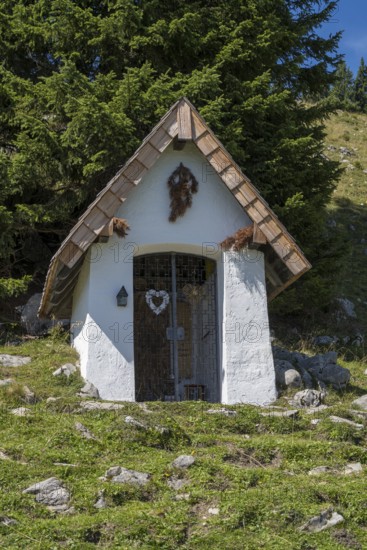 Kleine Kapelle am Brauneck, Bavarian Prealps, Isarwinkel, Lenggries, Upper Bavaria, Bavaria, Germany