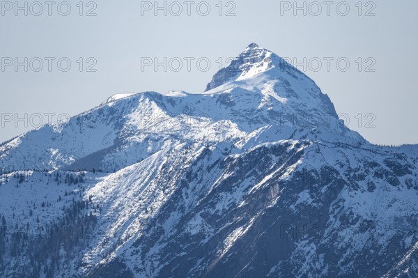 Guffertspitze summit in winter, view from Hohe Salve, Tyrol, Austria