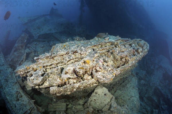Small infantry fighting vehicle, Vickers Bren Gun Carrier, British, shipwreck, steamship SS Thistlegorm, ammunition freighter, launching 09.04.1940 in Sunderland, Scotland, sunk Second World War, 06/10/1941 by German Heinkel He-111 on Shaab Ali, Sinai Peninsula, Egypt, Red Sea