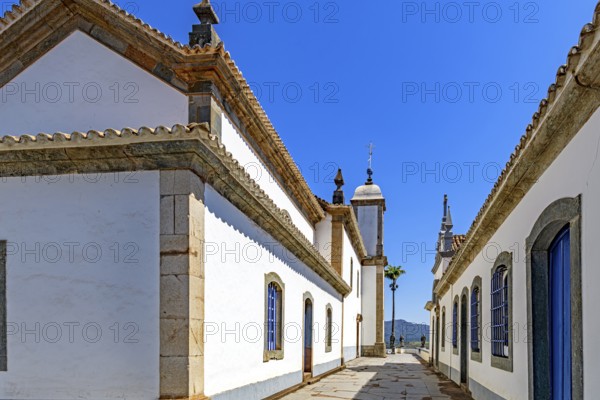 Typical architecture of the Baroque churches of Minas Gerais in the city of Congonhas, Congonhas, Minas Gerais, Brazil