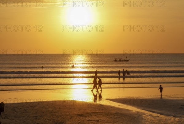 Sunset on Kuta Beach, Bali, Indonesia