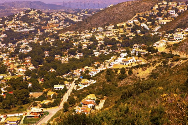 Top View, Urbanization, Housing Development, Moraira, Costa Blanca, Spain
