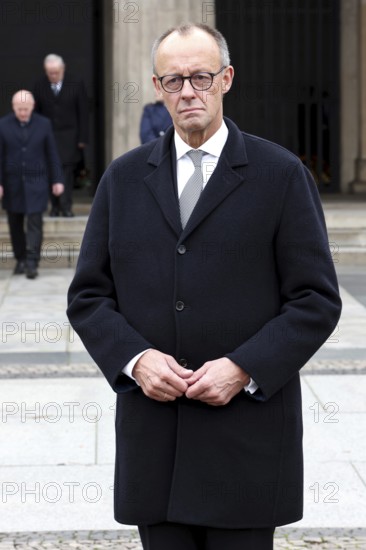 Federal Chancellor Friedrich Merz - Memorial Day Wreath laying for victims of war and tyranny, Neue Wache, Berlin, 16.11.25
