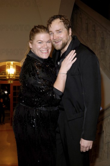 Gisa Flake and Knud Riepen at the eighth GÖTZ GEORGE PRIZE ceremony at the Kaiserin-Friedrich-Haus in Berlin on 15.11.2025