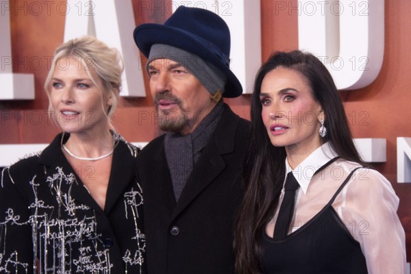 Billy Bob Thornton, Demi Moore, Ali Larter (cast), LANDMAN, red carpet for the European premiere of the second season of the Paramount+ series at ZOO PALAST, Berlin, 14.11.2025