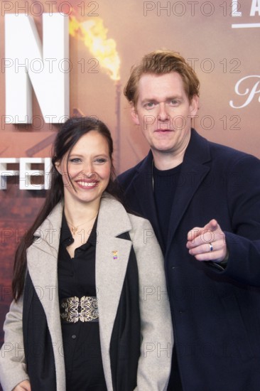 Nadja Jo Klapper and Johannes Heinrichs, LANDMAN, Red Carpet for the European premiere of the 2nd season of the Paramount+ series at ZOO PALAST, Berlin, 14.11.2025