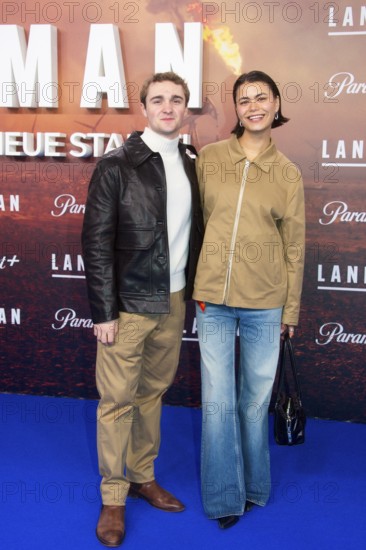 Luis Vorbach and Tomomi Themann, LANDMAN, red carpet for the European premiere of the 2nd season of the Paramount+ series at ZOO PALAST, Berlin, 14.11.2025