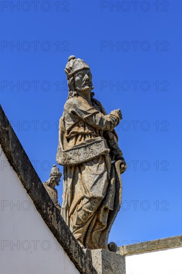 One of the twelve biblical prophets sculpted by Aleijadinho, displayed at the Bom Jesus de Matosinhos Sanctuary in Congonhas, Minas Gerais