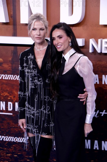Ali Larter and Demi Moore at the premiere of the 2nd season of the series Landman at the Zoo Palast on 14.11.2025 in Berlin