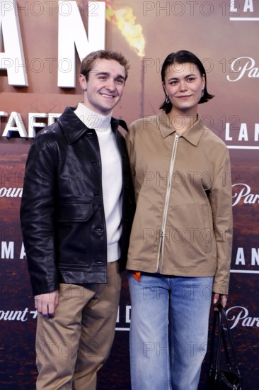 Luis Vorbach and Tomomi Themann at the premiere of the 2nd season of the series Landman at the Zoo Palast on 14.11.2025 in Berlin