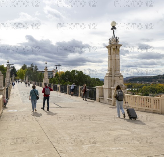 Historic bridge Viaducto de Fernando Hué, city of Teruel, Aragon, Spain, Europe built 1929