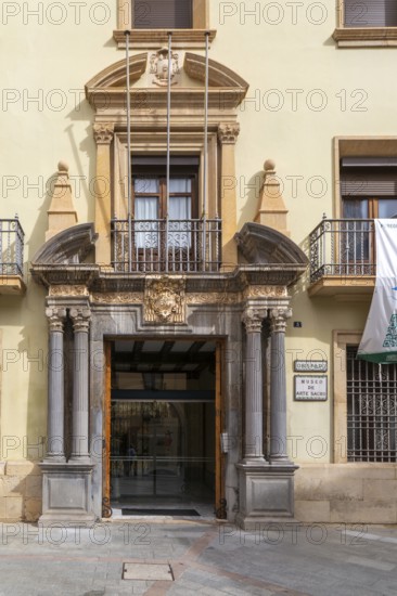 Obispado, Museo de Arte Sacro, museum of sacred art building, cathedral square, Teruel, Aragon, Spain