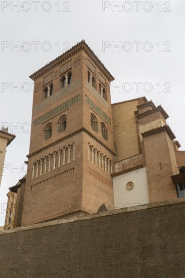 Mudéjar architecture tower of San Pedro church, Iglesia de San Pedro, Teruel, Aragon, Spain