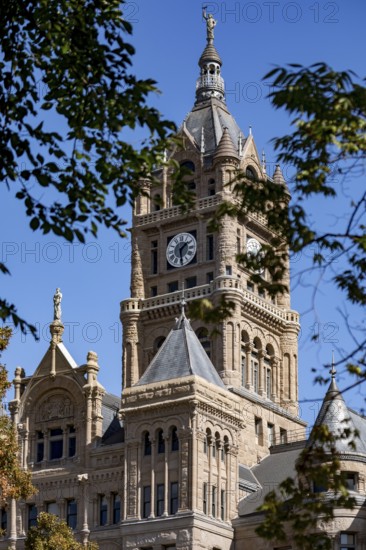 Salt Lake City, Utah - The Salt Lake City and County Building. It was built in the early 1890s and served as the Utah capitol from 1896-1915. It is now the seat of local government