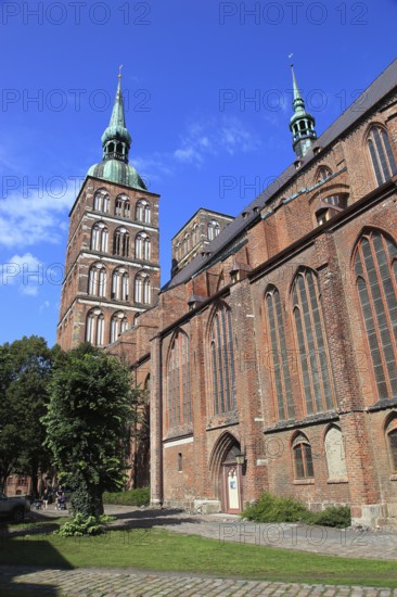St. Nicholas Church, also St. Nicholas Church, in the urban area of Altstadt, Stralsund, Vorpommern-Rügen district, Mecklenburg-Western Pomerania, Germany