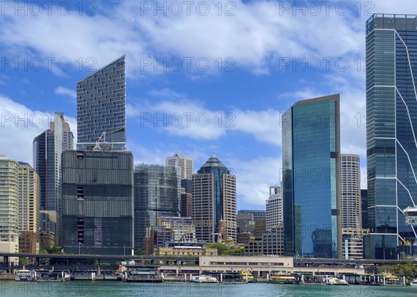 Australia Sydney downtown skyline panorama and financial business center cityscape